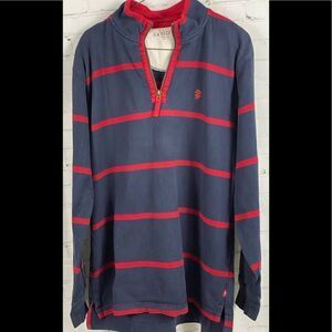 Vintage Izod 1/4 Zip Pullover Sweatshirt. Size Large